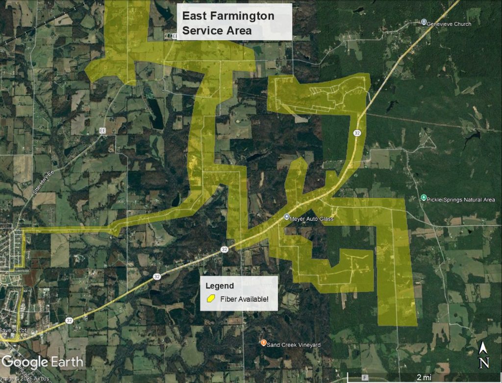 East of Farmington Service Area - Aptitude Internet
