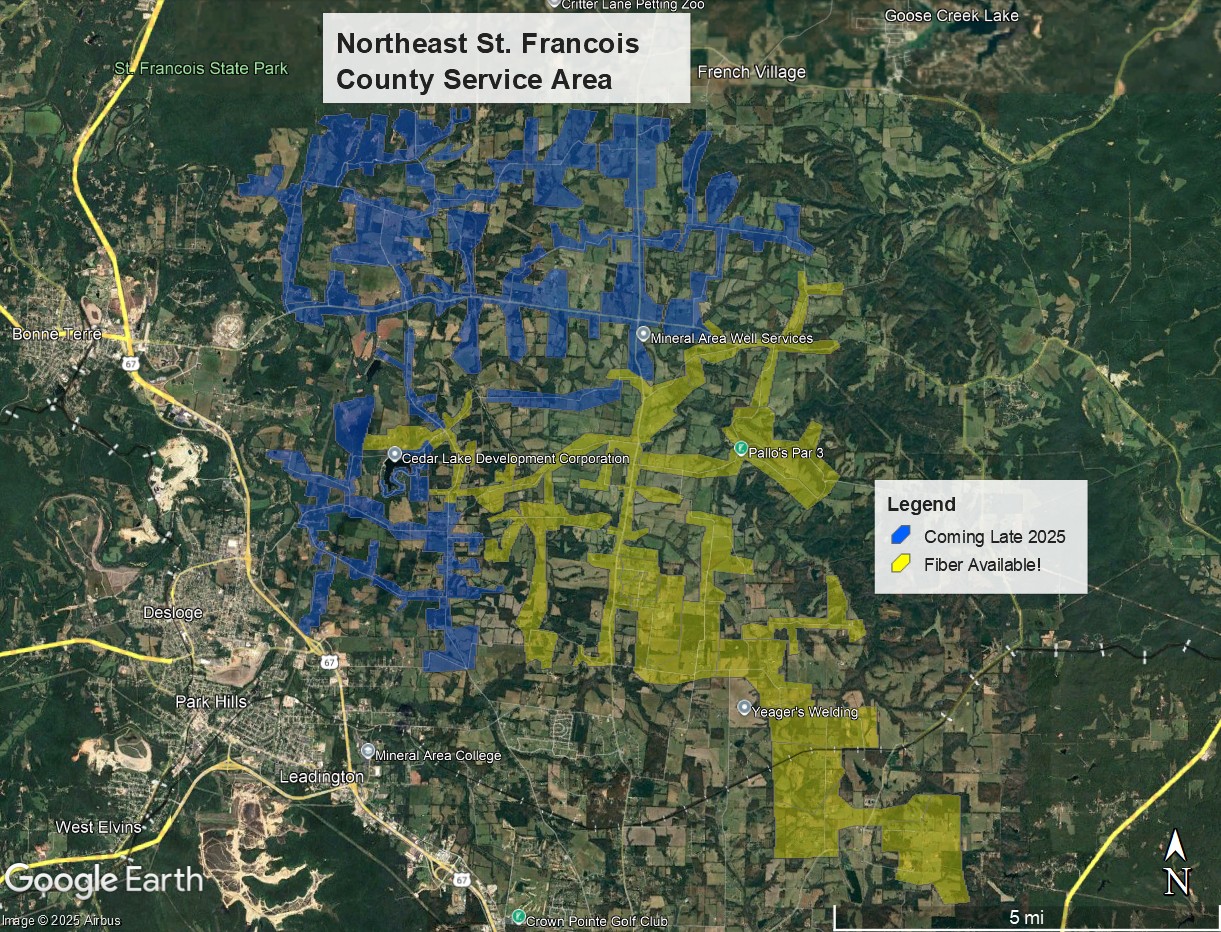 Northeast St. Francois County Service Area Missouri - Aptitude Internet