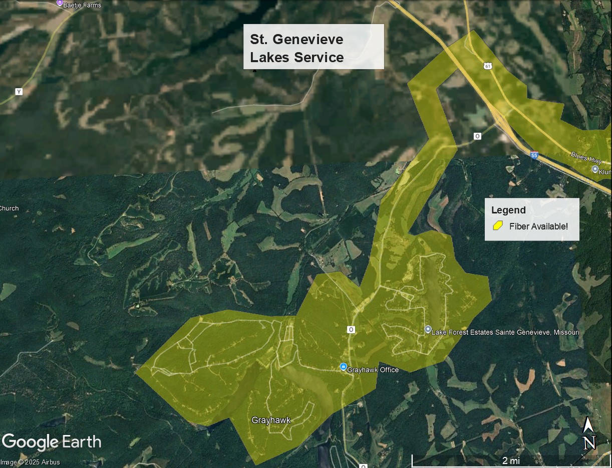 St. Genevieve, MO Lakes Service Area Grayhawk Lake Forest - Aptitude Internet